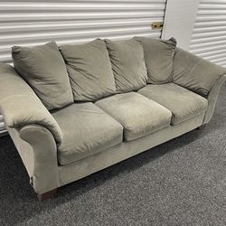 Grey Microfiber Couch (Can Deliver)