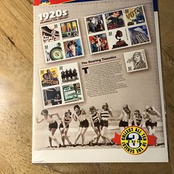 Postage Stamps 1920's Celebrate The Century USPS Issue MNH Full Sheet of 15