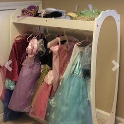 Guide Craft Kids Dress Up Storage With Mirror 