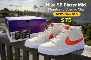 Nike SB Blazer Mid Phantom Cosmic Clay – NEW – Size 10.5