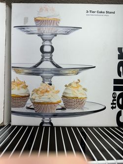 The Cellar 3-Tier Glass Cake Stand
