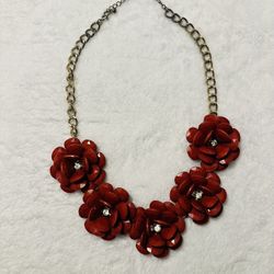 Statement Rose Necklace