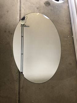 Bathroom Oval Mirror $15 OBO