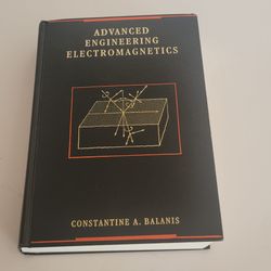Advanced Engineering Electromagnetics by Constantine A. Balanis 1989 First Edition Hardcover.
Pre-owned, very good shape, pages clean, binding tight