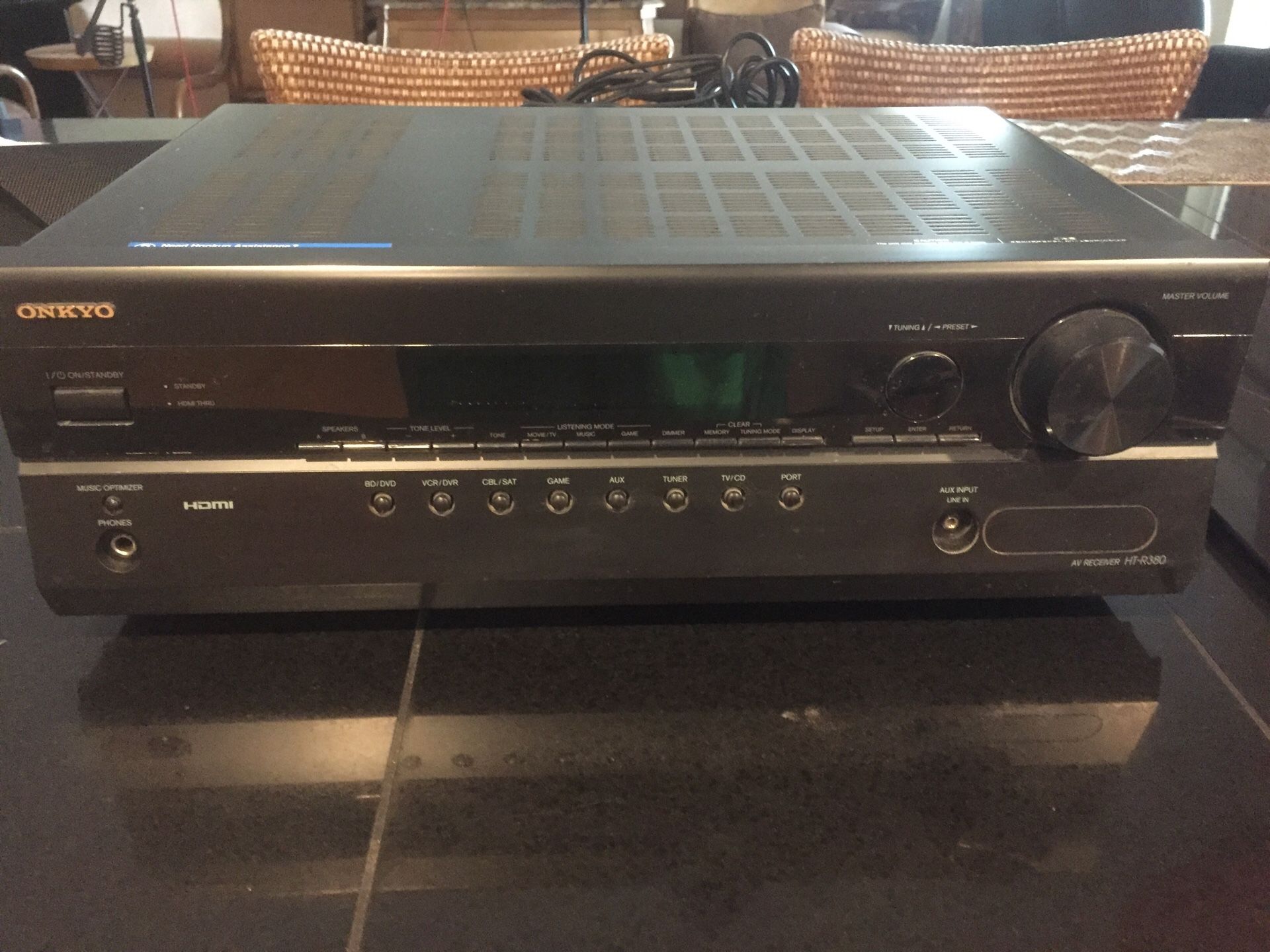 Onkyo HT-R380 Receiver Stereo HDMI 5.1 Surround perfect working condition
