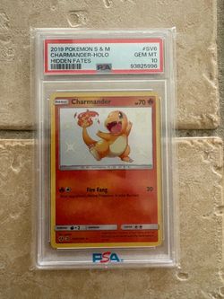 Pokemon  Cards Shiny Charmander PSA 10 Hidden Fates PSA10