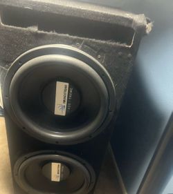 Bass x stream subwoofer with box