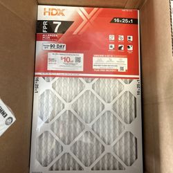 Six (6) Air Furnace Filters 16x25x1 New 