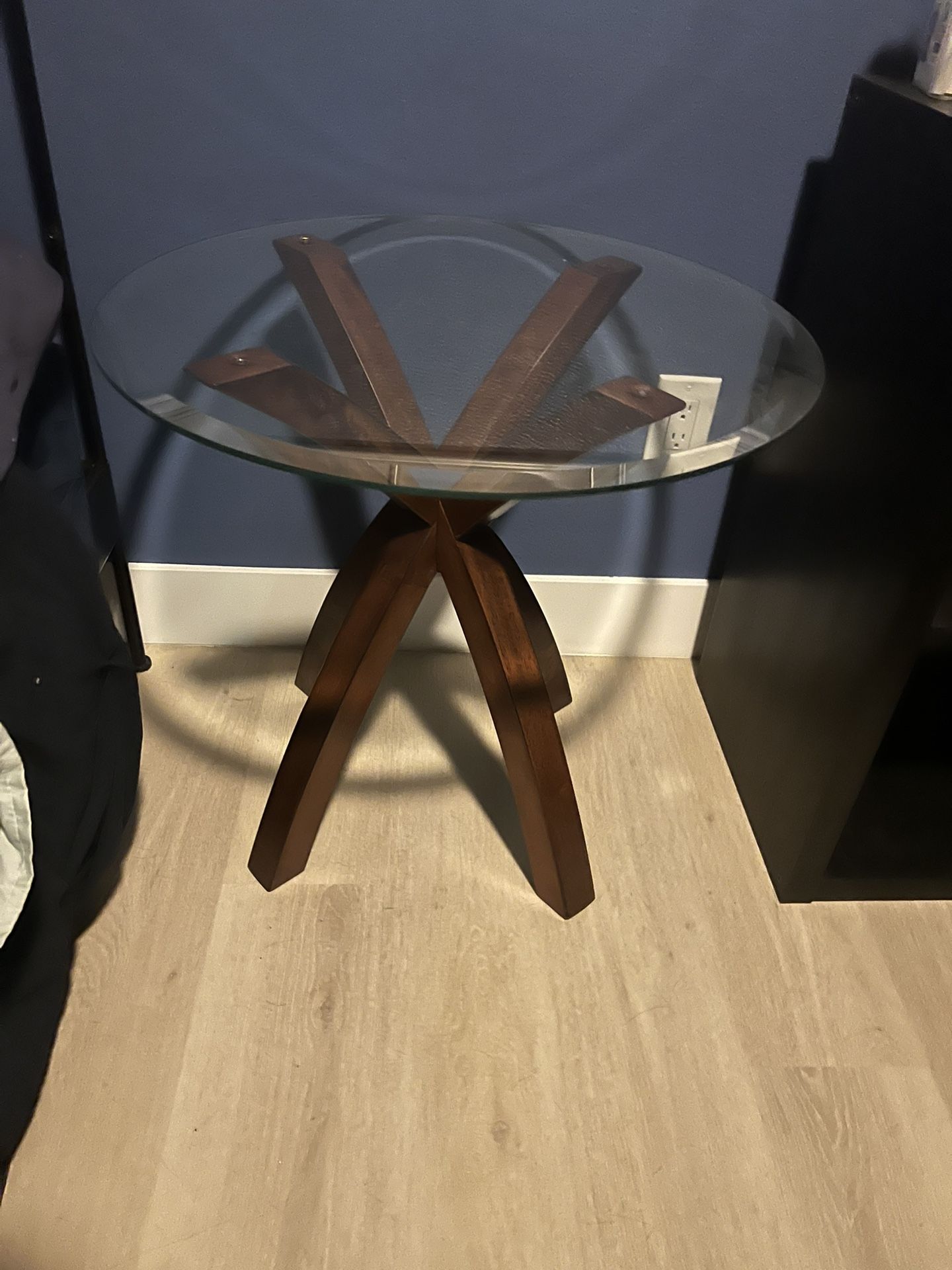 Glass End Table
