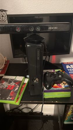 Xbox 360 with games