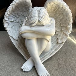 Serene Solitude Angel Statue