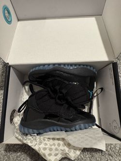 Air Jordan 11 Toddler Sneakers Black Gamma Blue