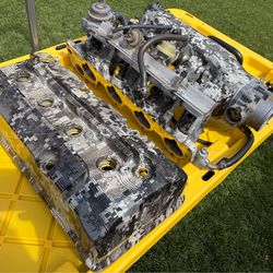 S2000 intake & valve cover set - in custom hydro dipped circuit camouflage