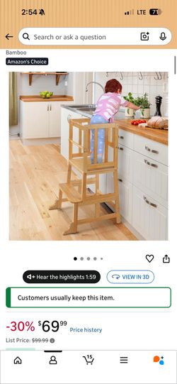 Toddler Step Stool + Kitchen Helper Bundle (Great Condition)