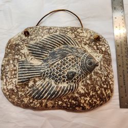 Handmade 3-D Fish Earthenware Wall Hanging