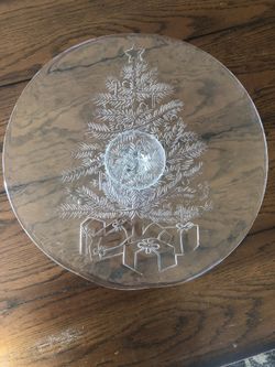 Recycled Christmas Desert Plate