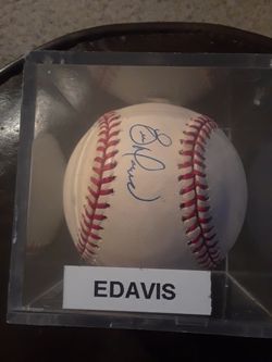 Autograph baseball Eric Davis
