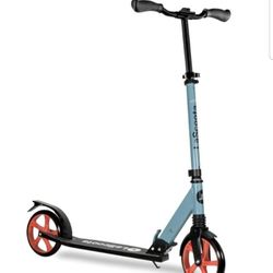 LaScoota Kick Scooter for Kids Ages 6+, Teens & Adults, Large 8" Sturdy Urethane Wheels.