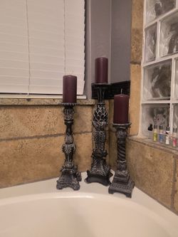 Candleholders heavy high quality