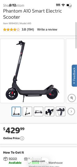 Electric scooter from Costco