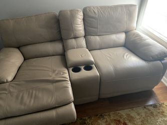 Cindy Crawford Leather Couch