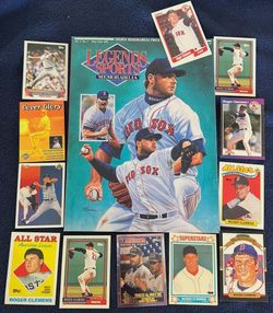 Roger Clemens 1992 Legends Sports Memorabilia Magazine + 12 Cards + Uncut Insert