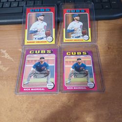 Dansby Swanson & Nick Madrigal Cards 