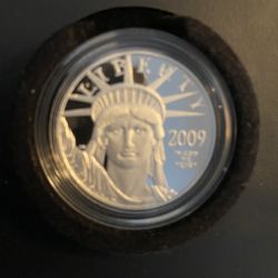 2009 1oz Proof Platinum $100 Coin w/COA, OGP