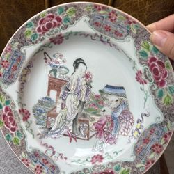 Chinese "Yongzheng" famille rose plate