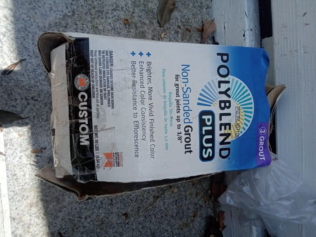 Linen Grout Open Box But Full Bag