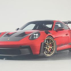 Porsche GT3 RS Canvas Wall Art 18x24 Sports Car Poster Supercar Luxury Car Decor Gift Men