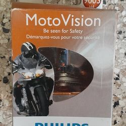 MotoVision 9003 White w/ Orange Effect