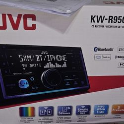 JVC KW-R950BTS 2-DIN CD Receiver BT/USB/Sirius XM/Amazon Alexa/13-Band EQ/Variable-Color Illumination with SXV300v1 Satellite Radio Tuner