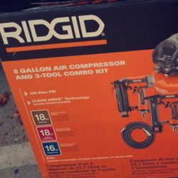 Rigid compressor and three nail guns