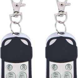 2Pack 433MHz Electric Gate Garage Door Remote Control Duplicator Keychain Opener