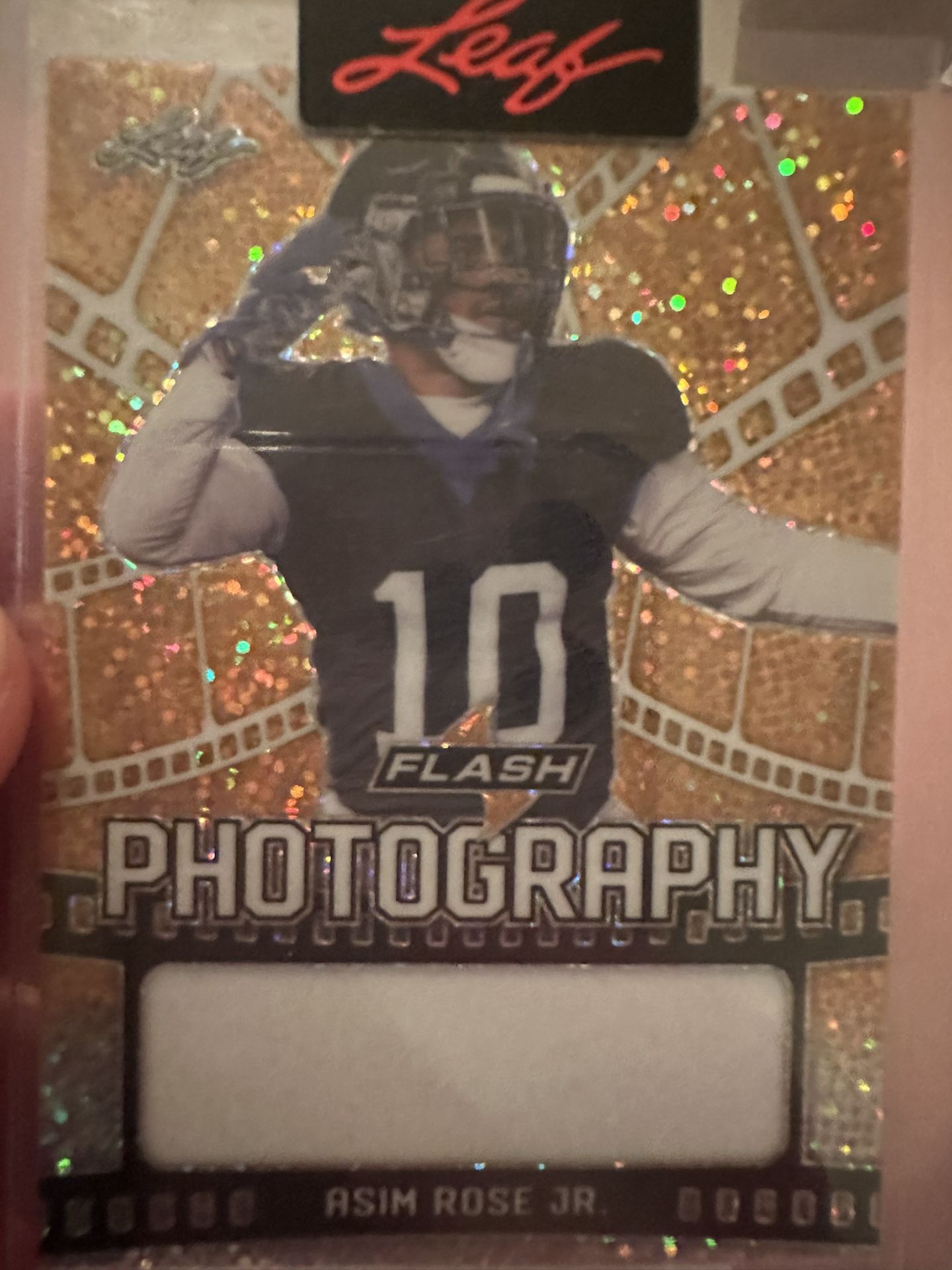1/1 Football Card Patch
