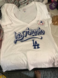 Brand new women dodgers shirts size L
