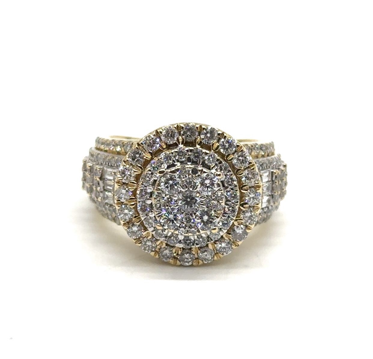 14K YG Diamond Ring 3.85ctw EPJ028360