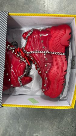 FAIRLY USED RED BOOTS