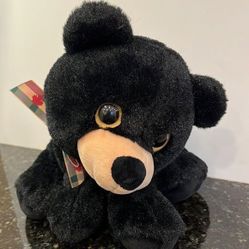 Creature Comforts Black Bear with Big Eyes. Size 13” 