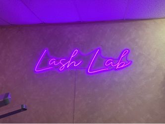 Neon sign lash