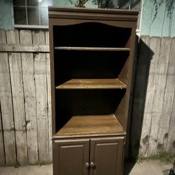 Wood Shelves Cabinet 
