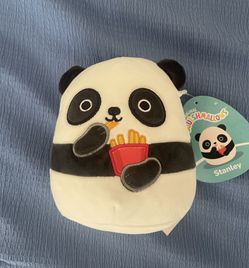 Squishmallow Stanley the Panda with Fries 
