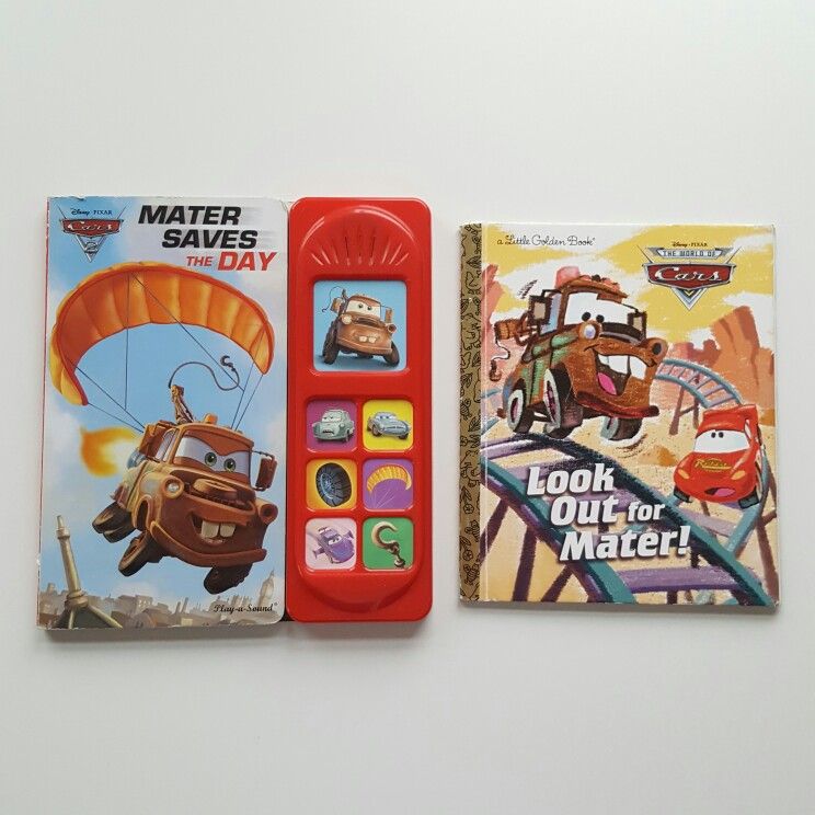 2 Disney PIXAR The Cars Books Bundle