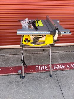 RYOBI 15 Amp 10 in. Compact Portable Corded Jobsite Table Saw with Folding Stand
