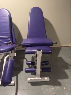 Exercise machines.