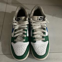 Nike Dunk Low Green White Blue Sneakers