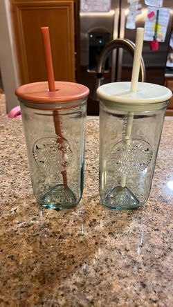 Starbucks glass cups 16 fl oz
