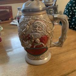 Avon Father Christmas Beer Stein 