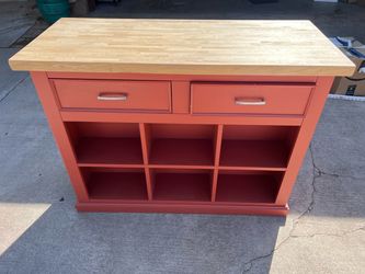 Kitchen Island with Butcher Block Top